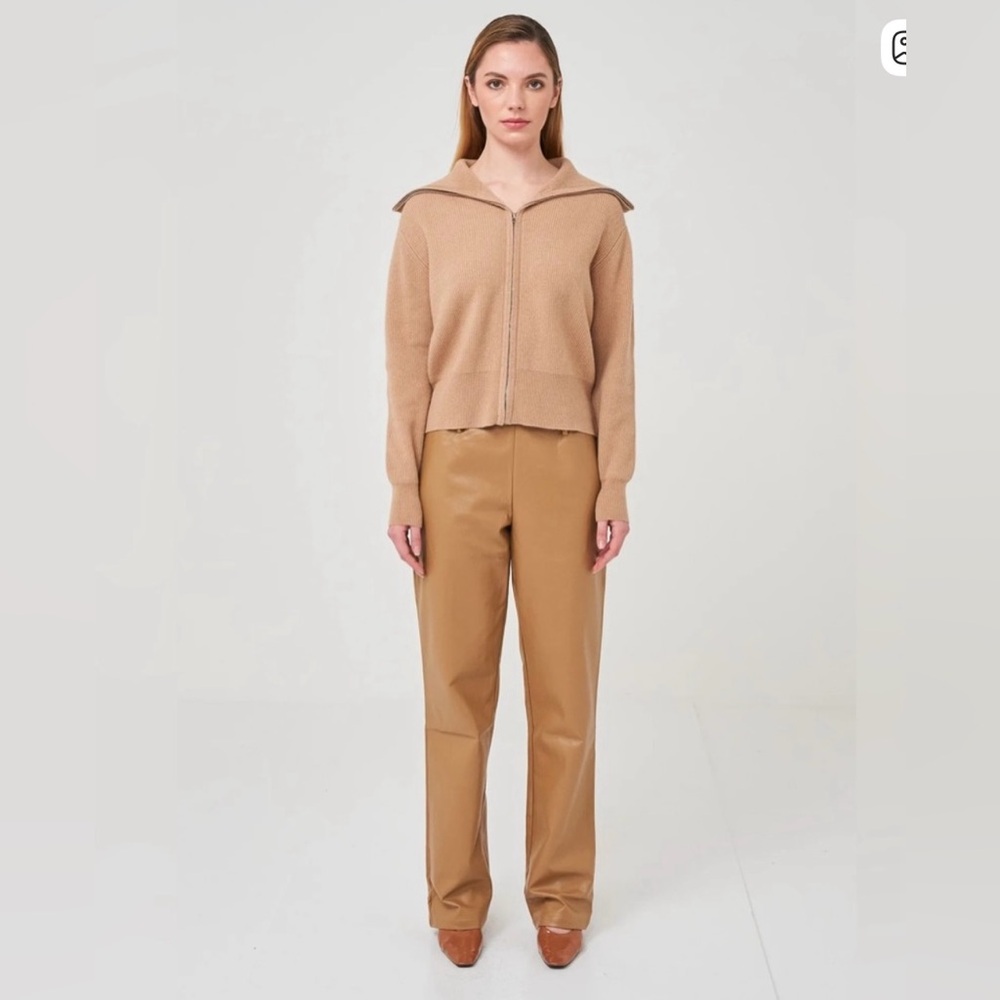 BRODIE CASHMERE JADE ZIP JACKET S